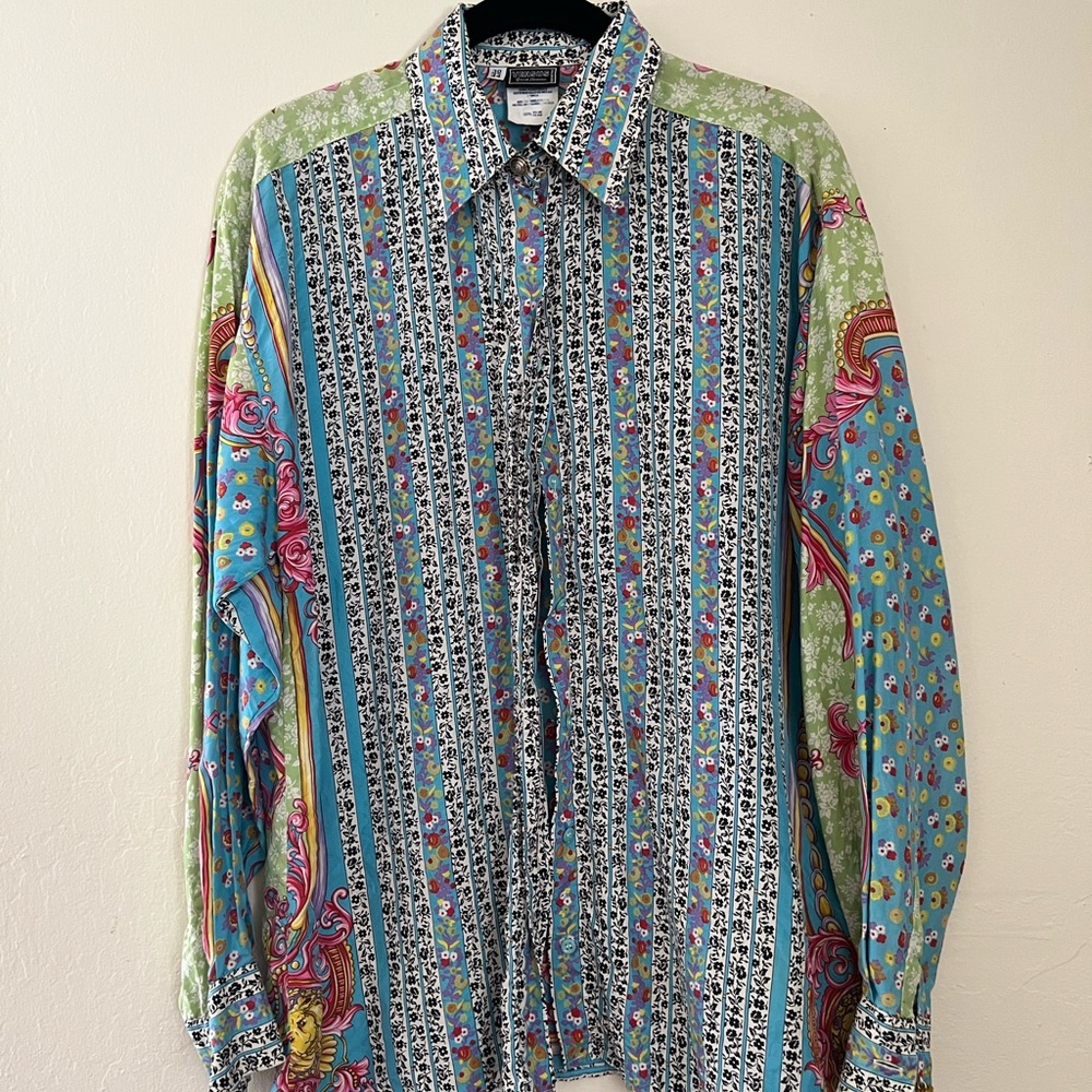 Vintage 1990’s silk Versace shirt
